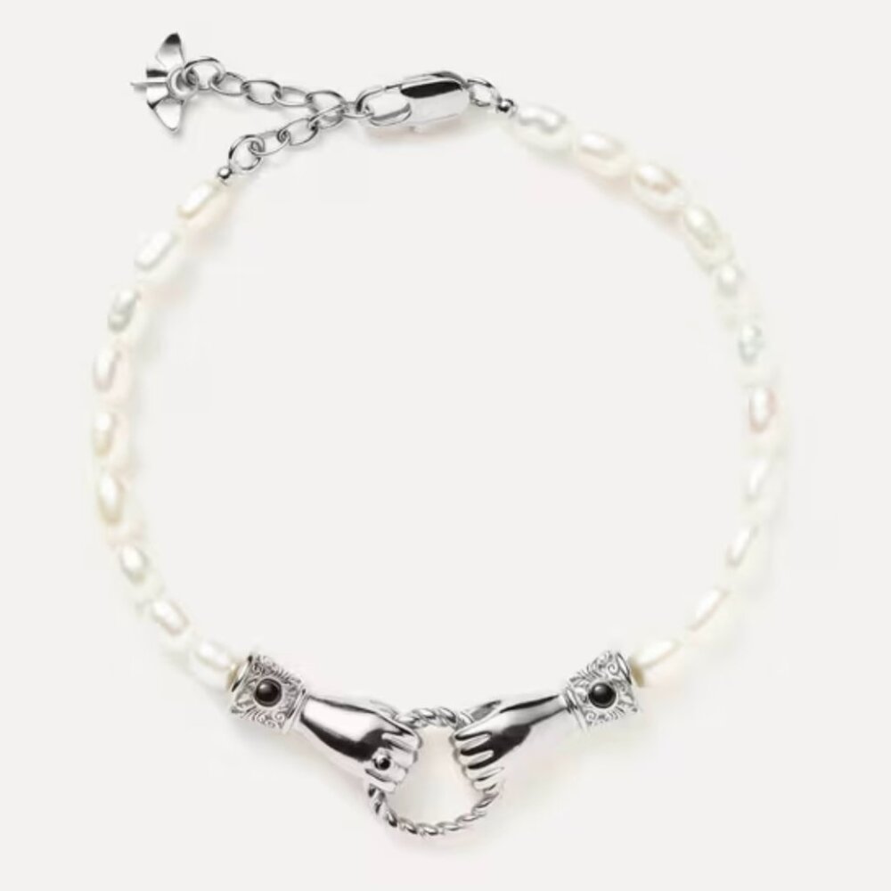 Missoma Harris Reed In Good Hands Pearl Bracelet